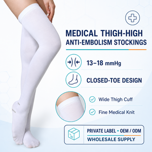 Wholesale Medical Anti Embolism Stockings Thigh High Closed Toe