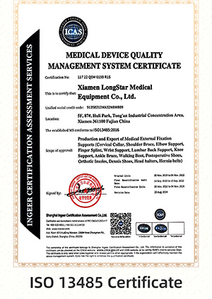 ISO 13485 Certificate – BHW Medical Equipment