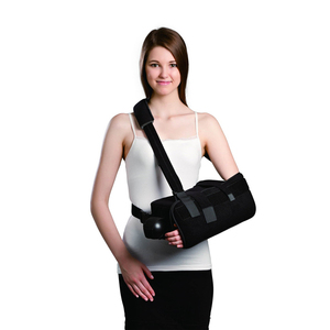 OL-AR011 Comfortable Shoulder Immobilizer Brace Arm Sling CE Certified Rehabilitation Therapy Supplies Dislocation Relief Black