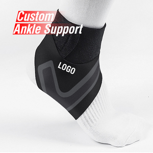 OEM Wholesale Adjustable Silicone Ankle Brace Anti-Slip Compression Sleeve for Plantar Fasciitis Foot Wrap Protection Relief