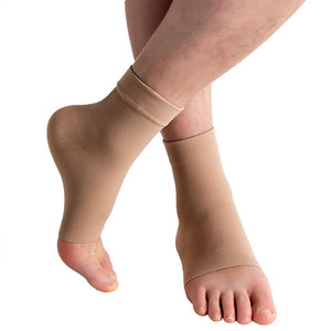 Ankle Compression Sleeve Plantar Fasciitis Brace Toeless Socks Swelling Sprain Neuropathy Arch Support Anti-Slip Bottom 20-30mmHg