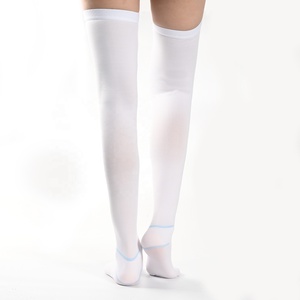 Transparent Knitted 20-30 mmHg Anti-Embolism Thigh-High Stockings